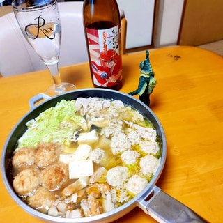愛媛県産スッポンスープでつくる寄せ鍋【鍋100】